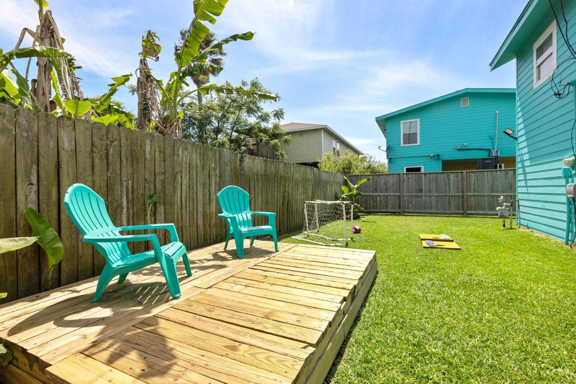 Nr Beach Pier Oasis Game Tables Yard Bbq Galveston Esterno foto